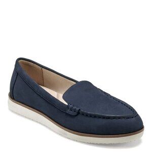 Easy Spirit Women's Shutter Loafer, Navy Suede, Size 11